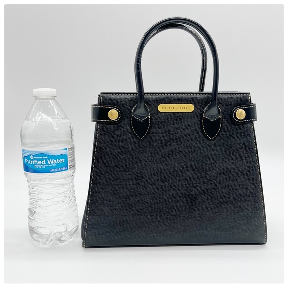 BURBERRY Leather Handbag Satchel - Picture 11 of 12